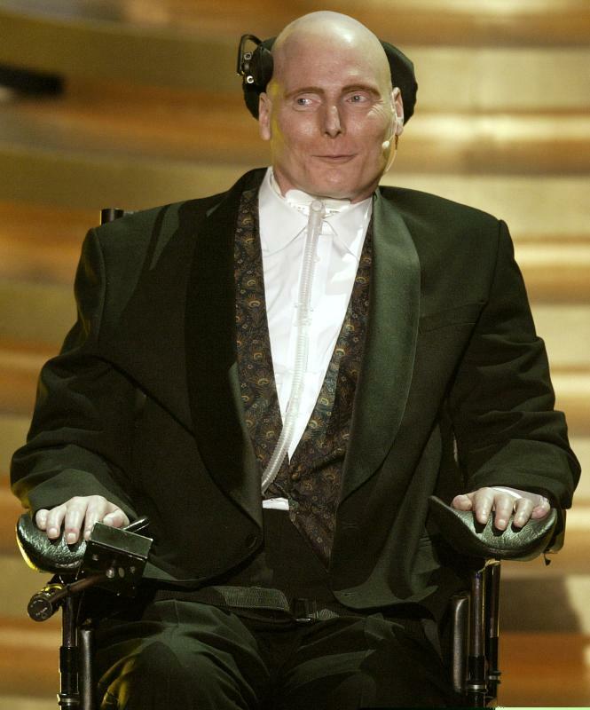 車椅子でアカデミー賞授賞式など数々の公の場に姿を見せたクリストファー・リーヴ。