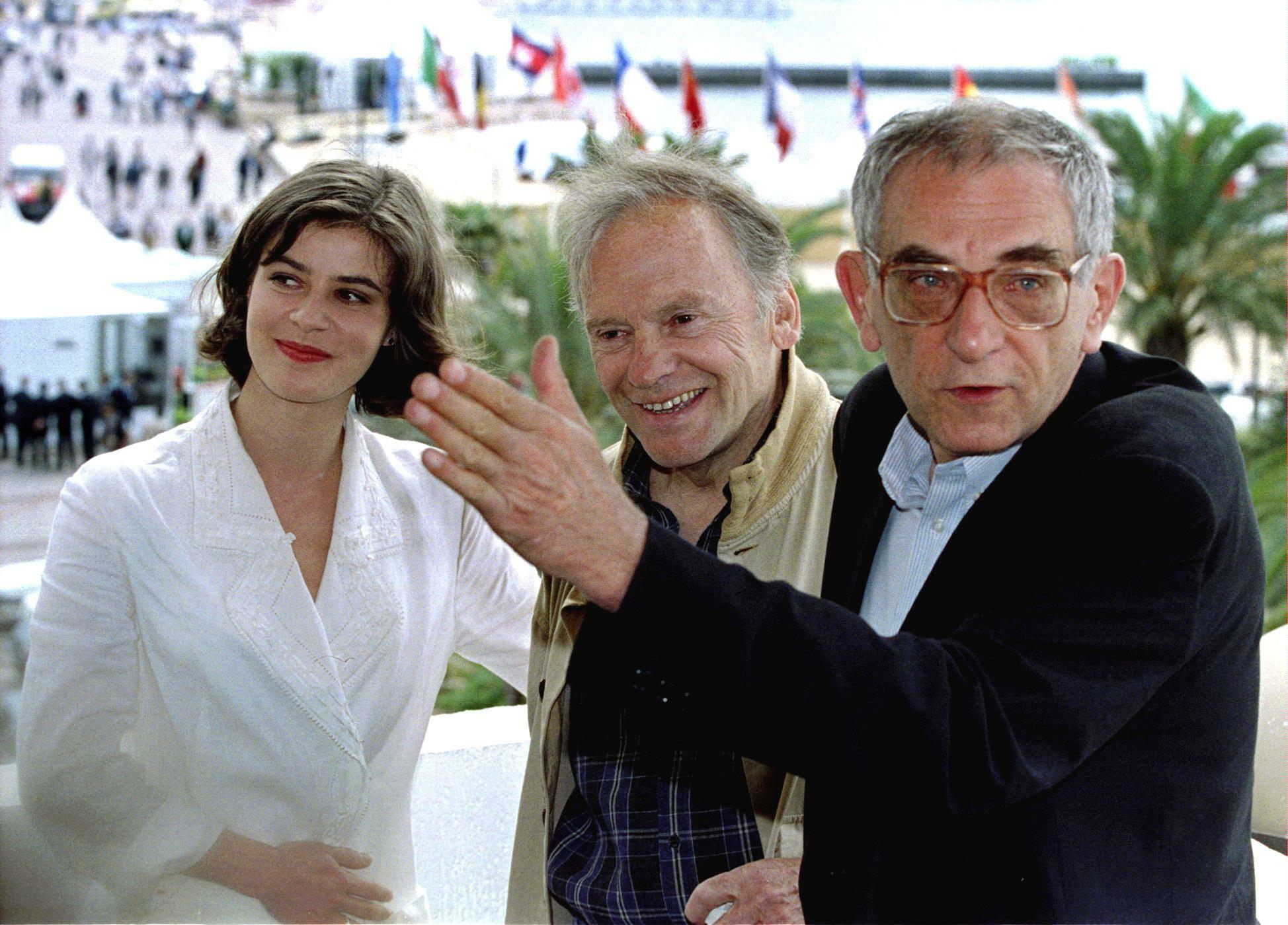 1994年のカンヌ国際映画祭で。『トリコロール／赤の愛』で参加したイレーヌ・ジャコブ（左）