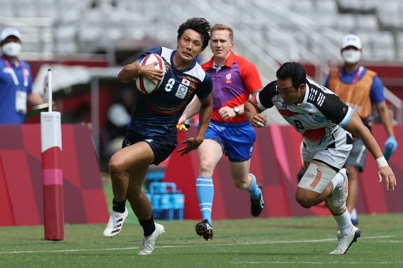4トライを挙げた日本代表主将の松井千士（credit:Mike Lee - KLC fotos for World Rugby）