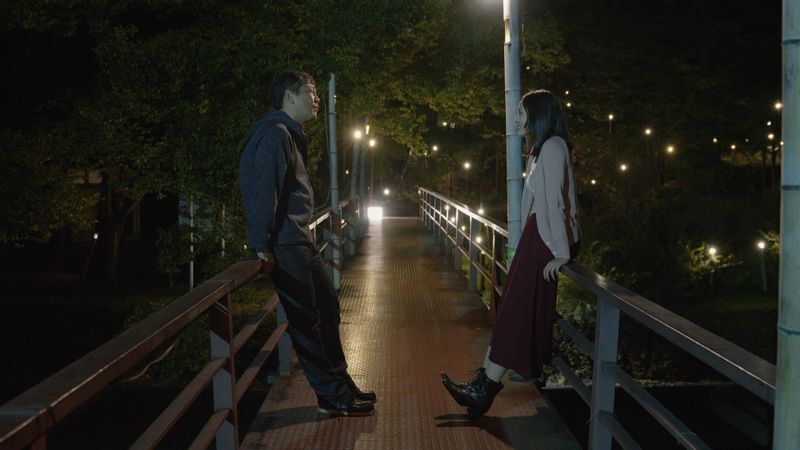 『かくも長き道のり』より。主人公の遼子(北村)と25歳年上の恋人・村木(デビット伊東)