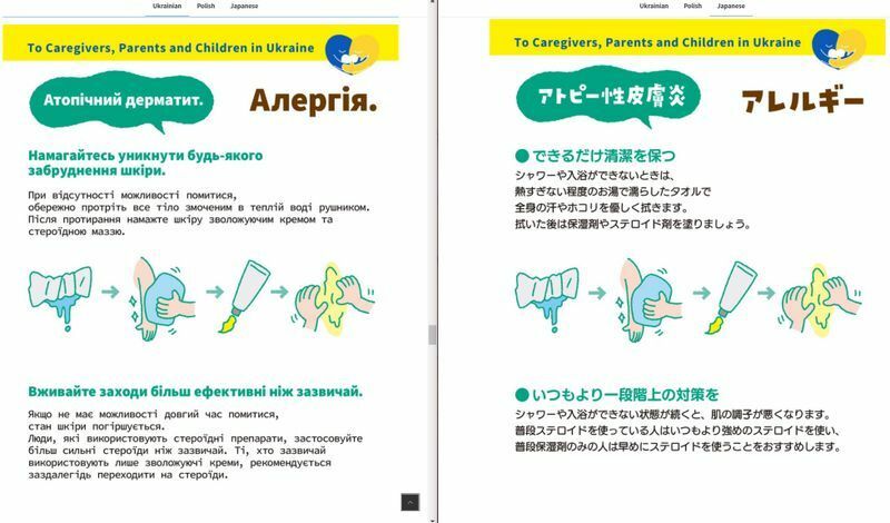 アレルギー対策【ウクライナ語・日本語】