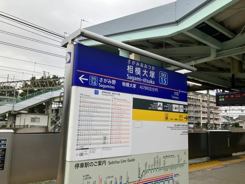 JR武蔵小杉駅から相鉄線相模大塚駅へ（筆者撮影）