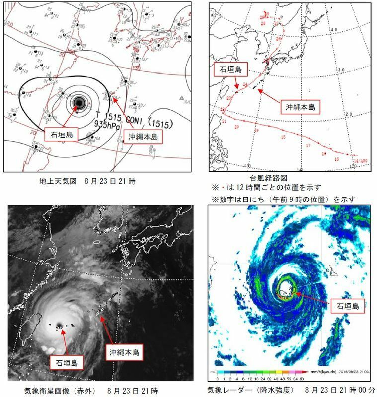 2015年台風15号資料（沖縄気象台）