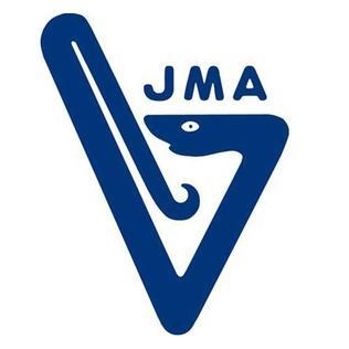 日本医師会(Japan Medical Association)のロゴ。「J」の文字に似せているのだろうか。