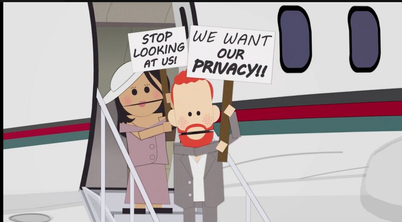 「World Privacy Tour」というタイトルのこの回は大反響を呼んだ（South Park Studio/ Comedy Central)