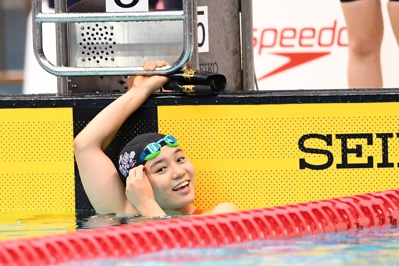 ジャパンパラ100m平泳ぎでアジア記録を更新した小池さくら　写真・山下元気