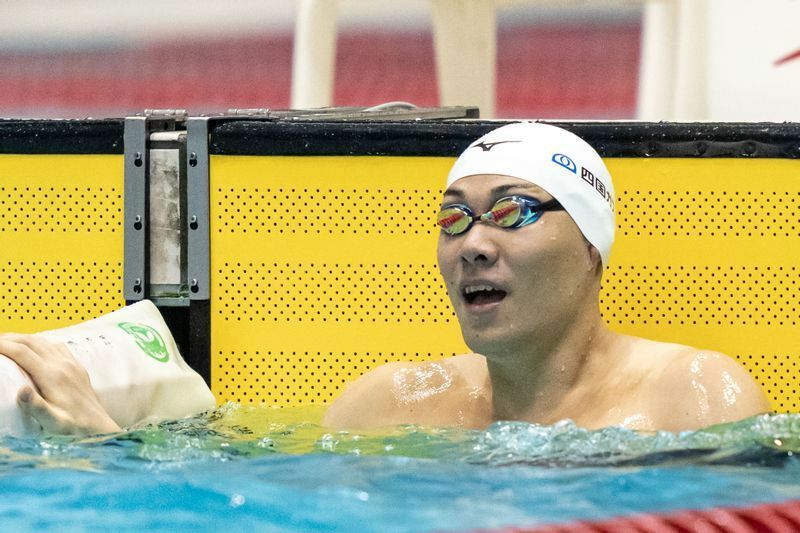 男子100メートル平泳ぎS14を終えた山口尚秀　写真・PARAPHOTO/秋冨哲生