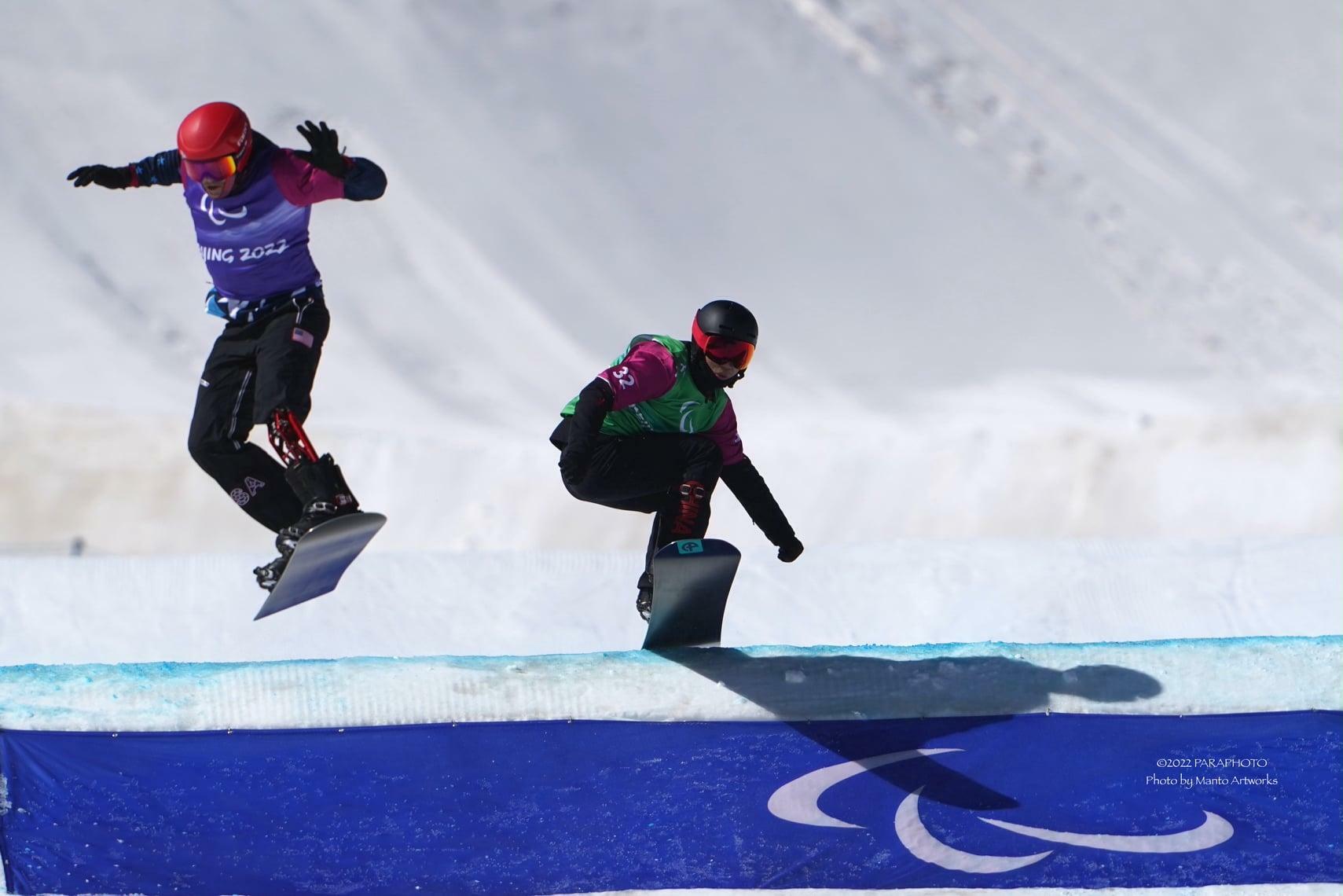 北京2022冬季パラリンピック、小須田が出場したスノーボード競技の様子　写真・PARAPHOTO/中村 Manto 真人