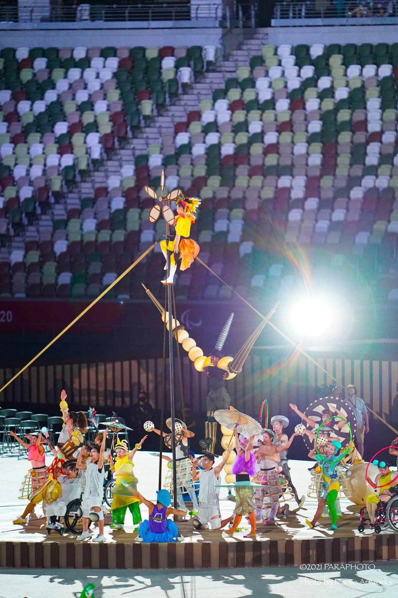 2021年8月24日、東京2020パラリンピック開会式　写真・PARAPHOTO 中村 Manto 真人