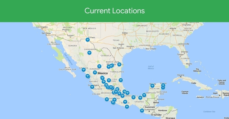 メキシコ全土44都市60か所以上で「Google Station」が利用可能（Google Mexico提供）