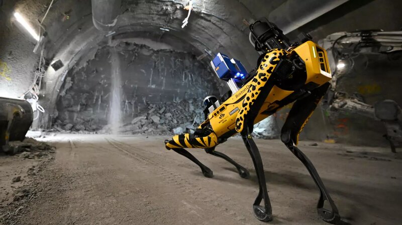 放射性廃棄物所処理場で働く犬型ロボットは「スカール」（FRANCE24提供）