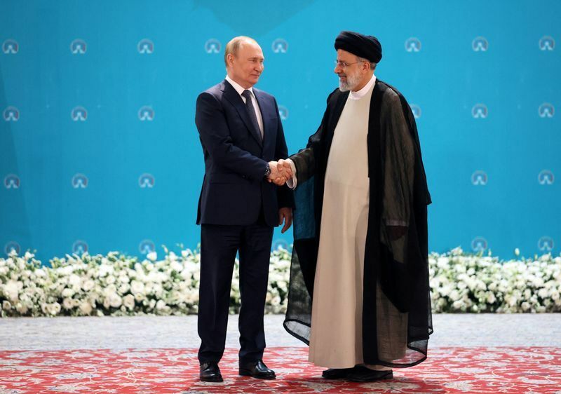 2022年7月にイランを訪問したプーチン大統領