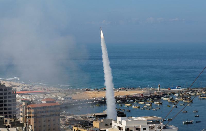 ガザ地区からのロケット弾