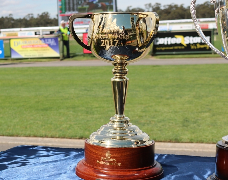 これが「メルボルンＣ」。このカップを目指し、今年は23頭の出走馬が覇を競った。