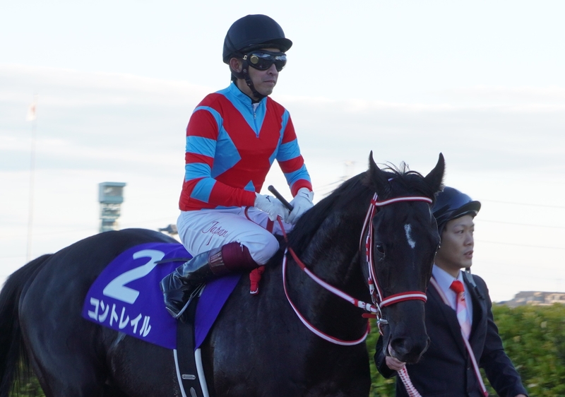 競馬】コントレイル（2020年菊花賞）ミニゼッケン／JRA／福永祐一