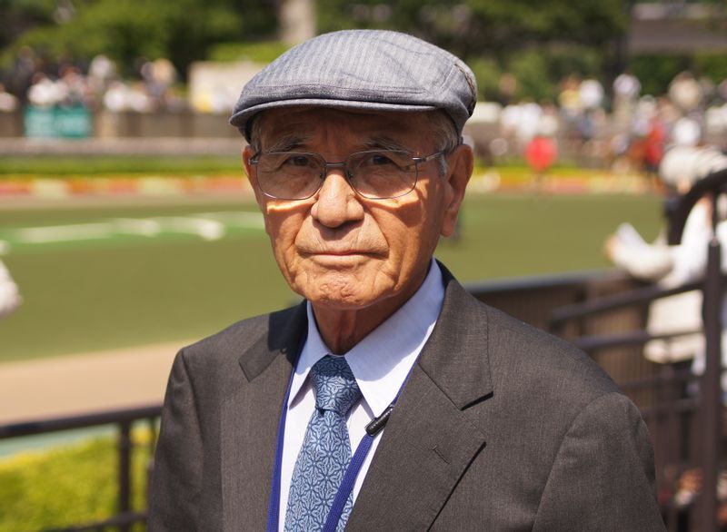 成田は矢野進調教師(写真)の下で働き、厩舎解散後、鹿戸雄一厩舎へ移った