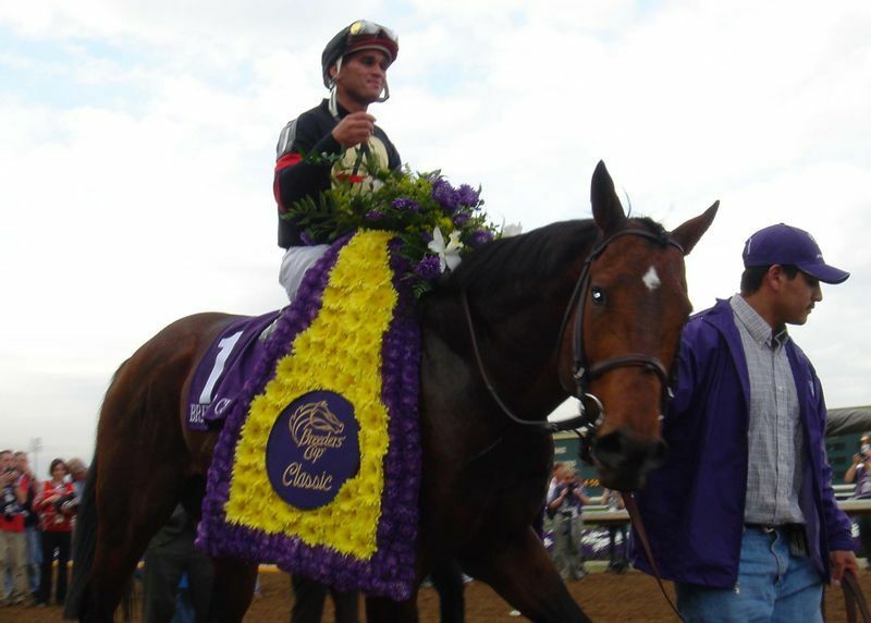 写真は2004年のＢＣクラシックを勝った際のゴーストザッパー。同馬もエクリプス賞年度代表馬に選定された