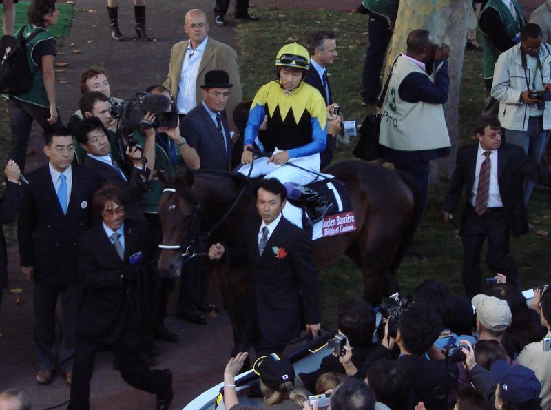 凱旋門賞で3位入線したディープインパクト。好走出来た日本馬の多くは国内で一目置かれる実力の持ち主だった
