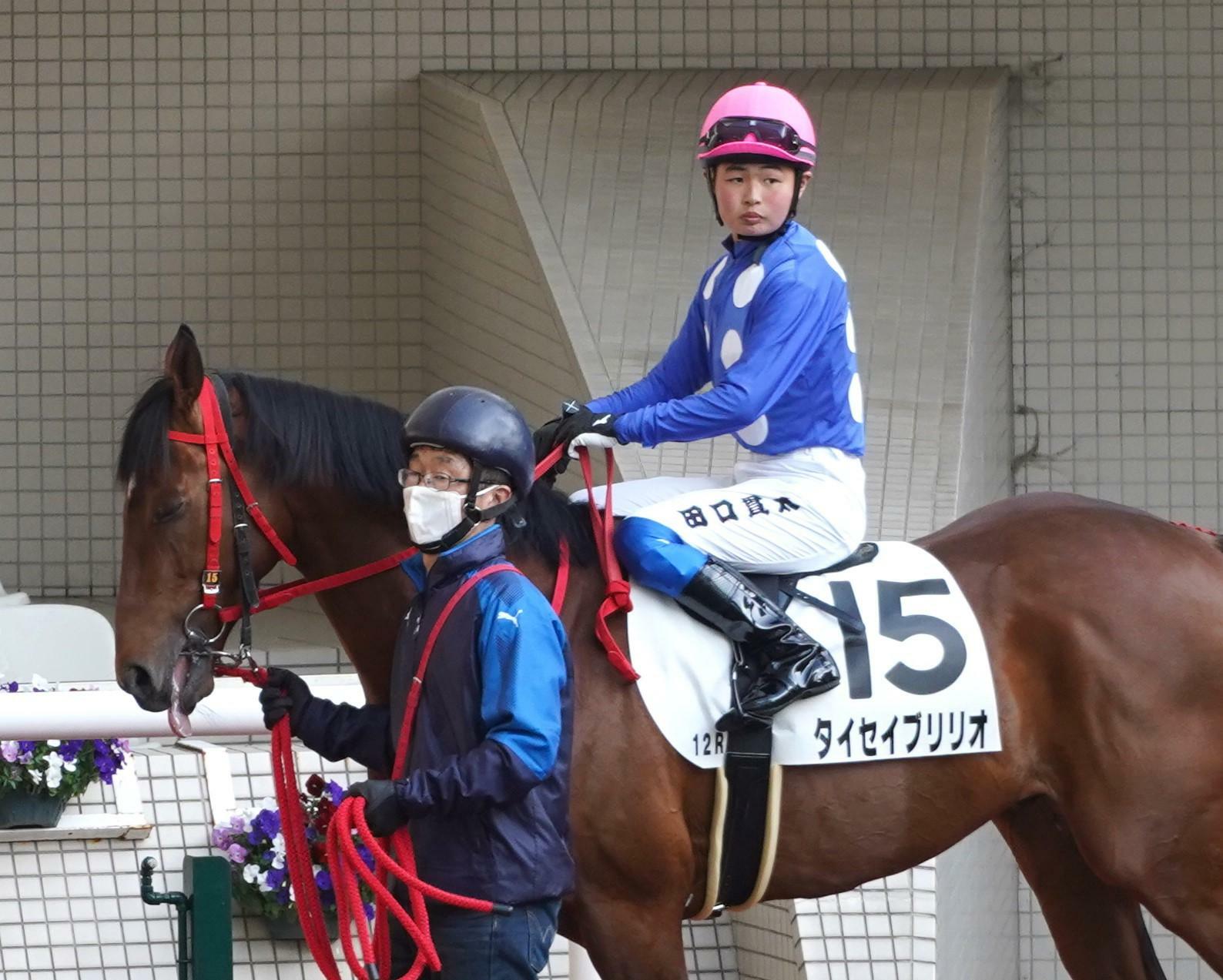 23年３月４日、デビュー初日の田口貫太騎手