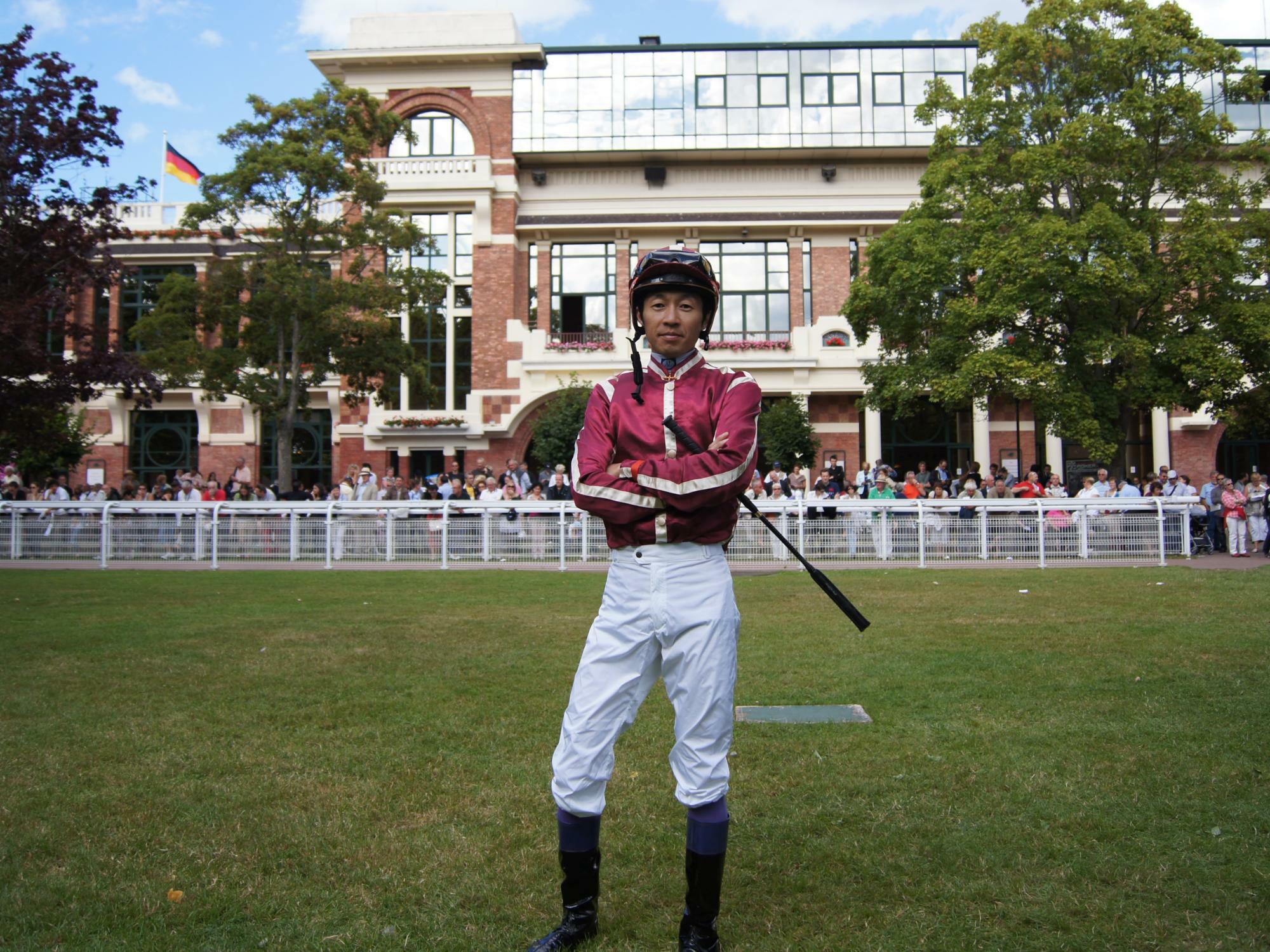 11年８月７日、ドーヴィル競馬場での武豊騎手