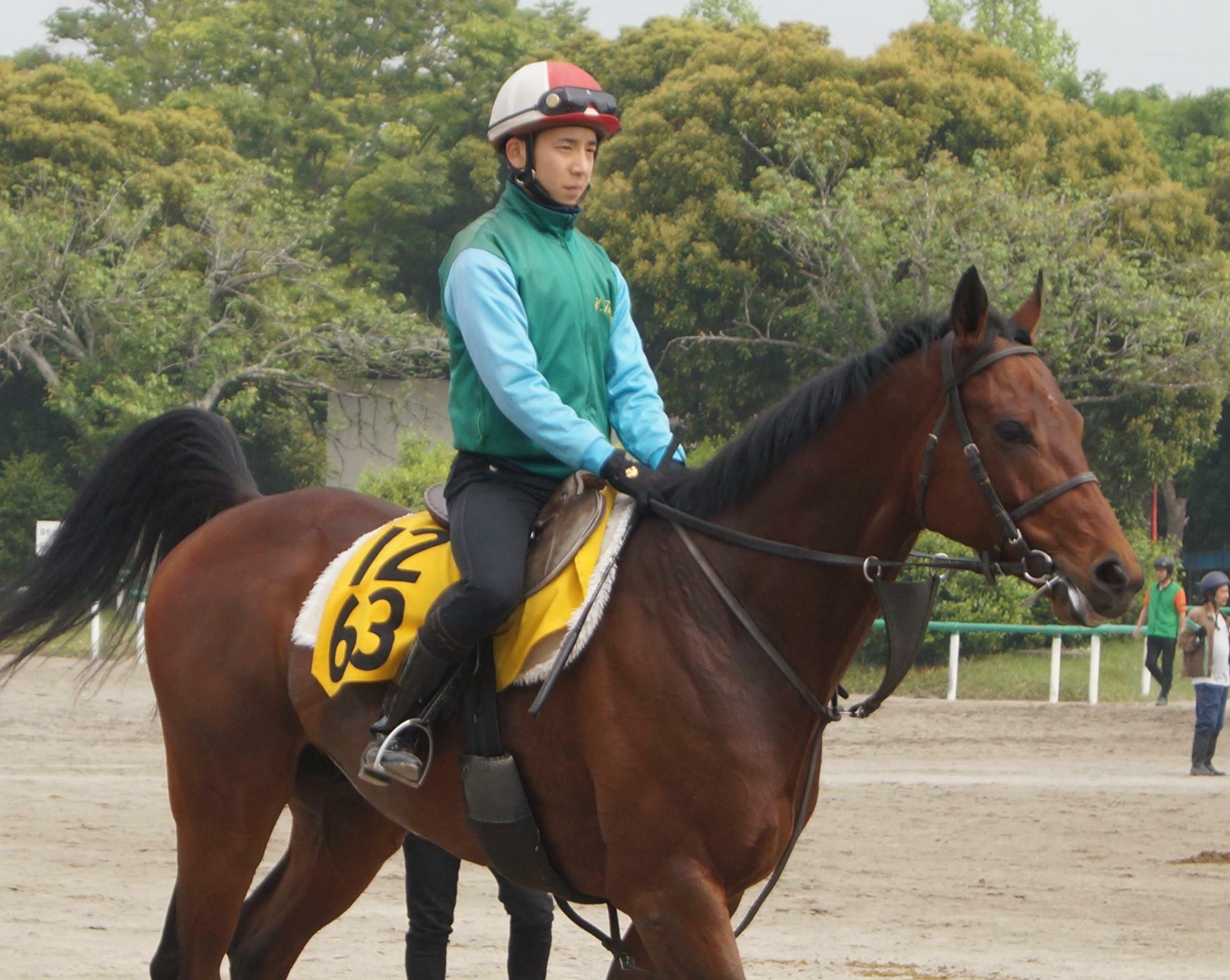 競馬学校生として、藤沢厩舎に研修に来ていた頃の団野現騎手