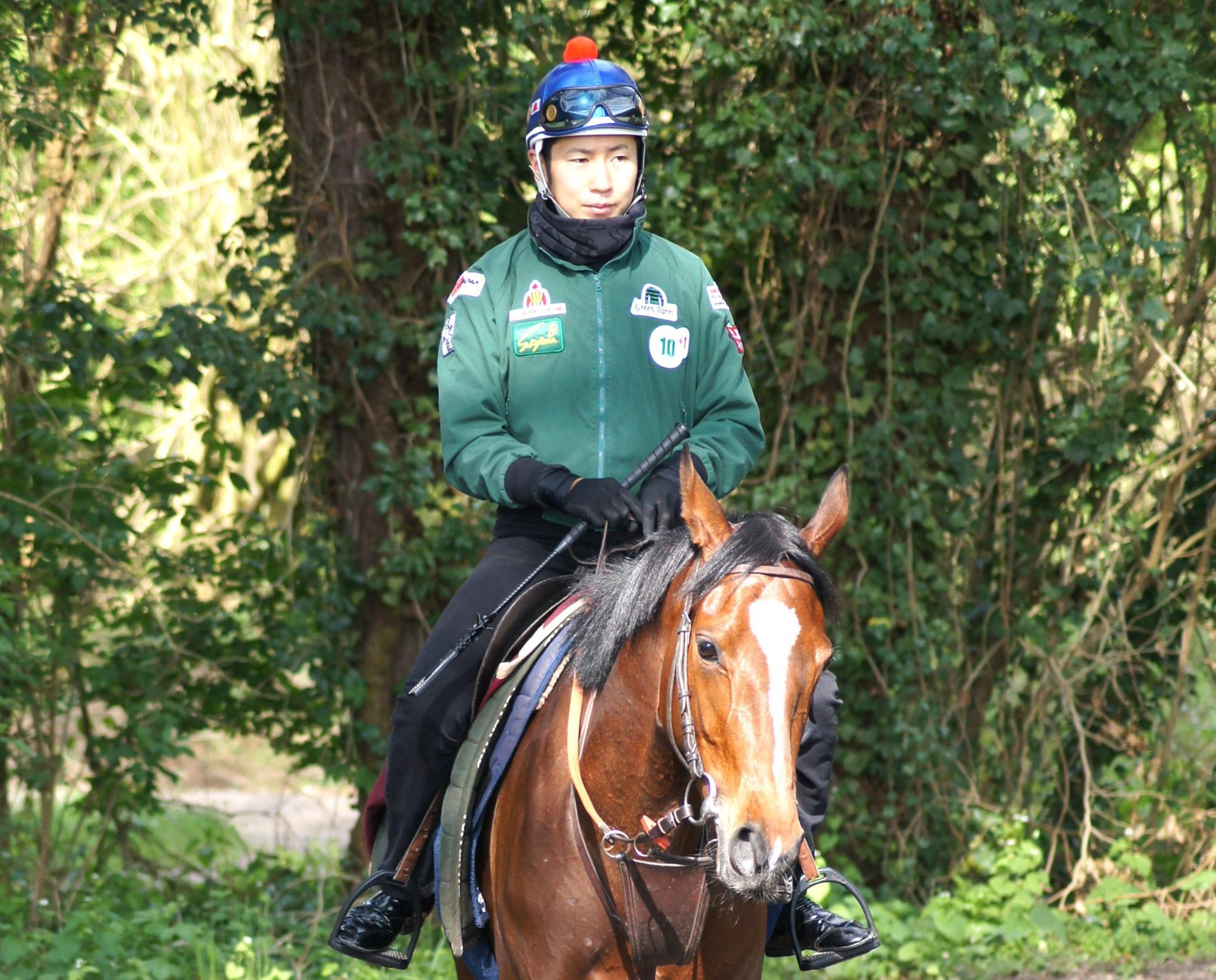 10年、フランスに長期滞在した際の田中博康当時騎手