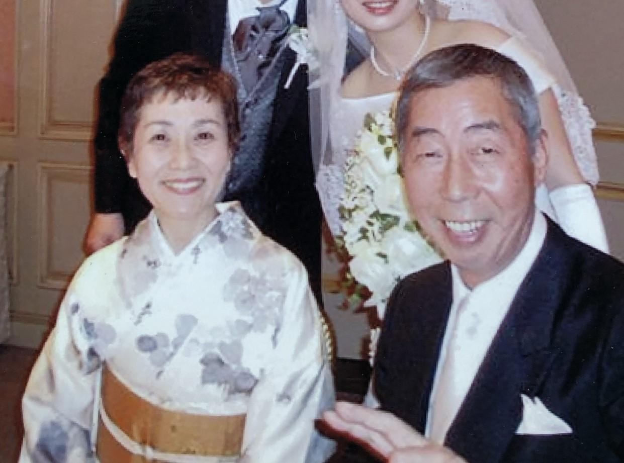 鶴見芳子さんと鶴見清氏（2007年撮影。本人提供写真）