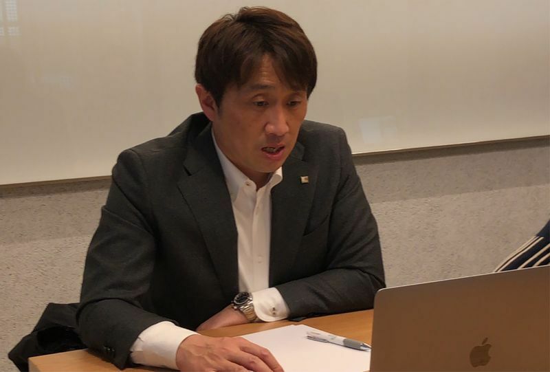 オンライン取材に応じる株式会社CLASTYの代表取締役・安蒜貴紀氏