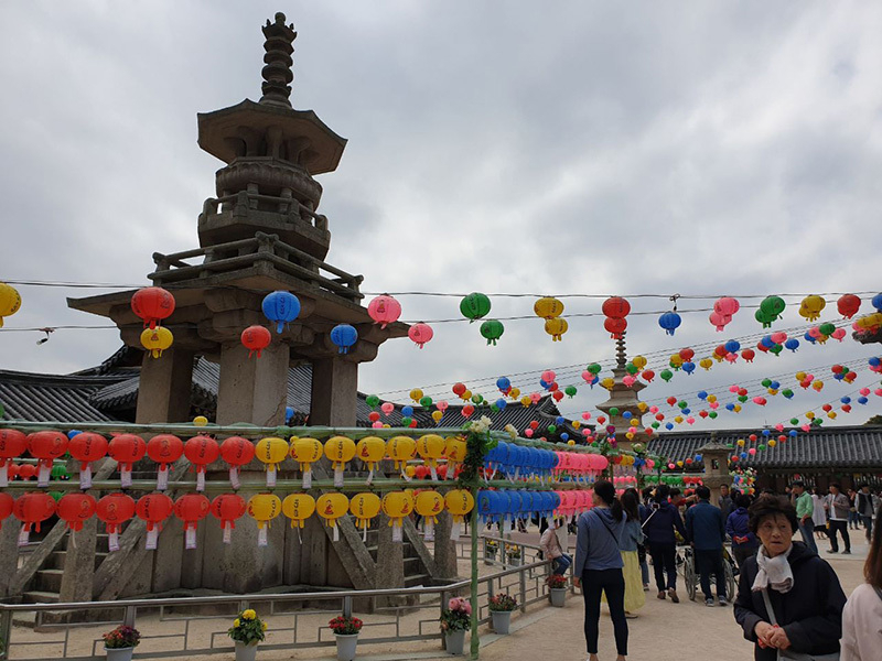 ユネスコ世界遺産に指定されている慶州・仏国寺。いずれも昨年5月筆者撮影。