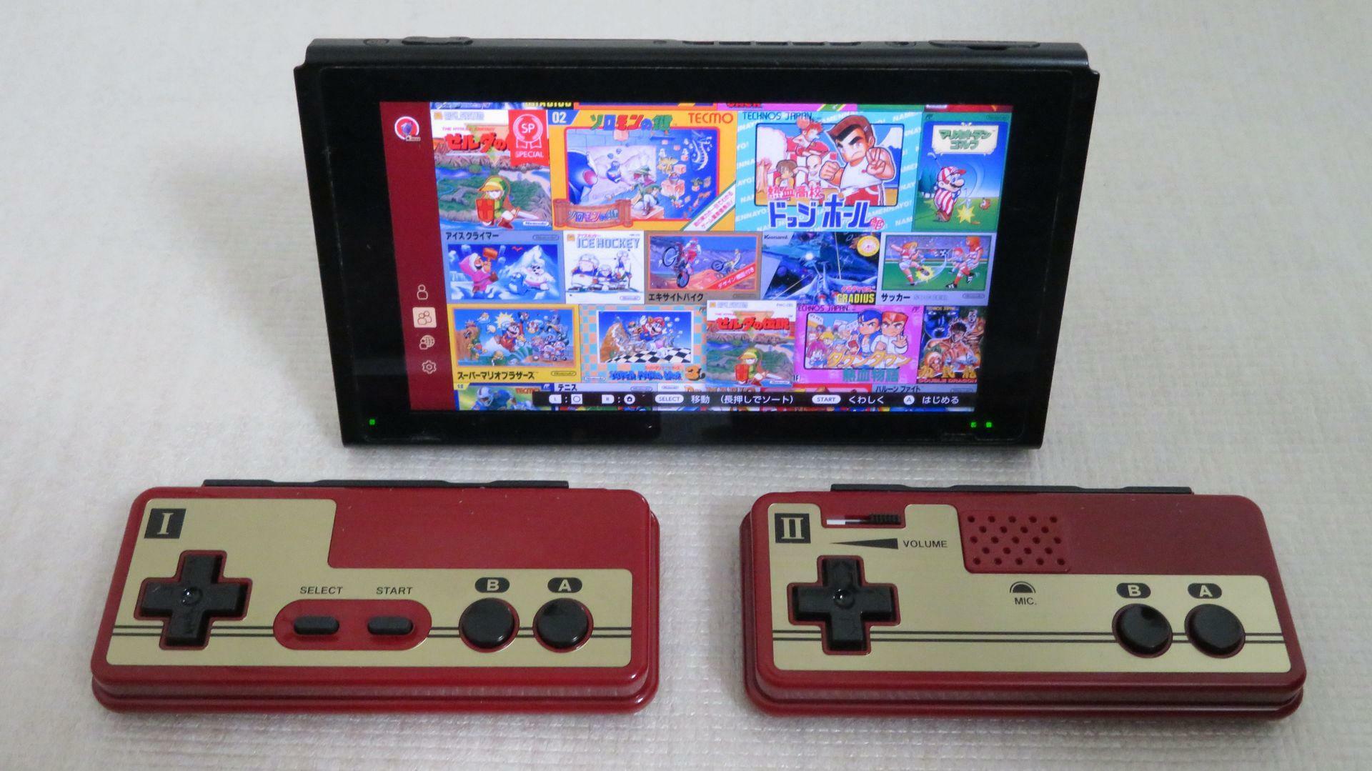 「Nintendo Switch Online ファミリーコンピュータ」のゲーム選択画面を表示したところ