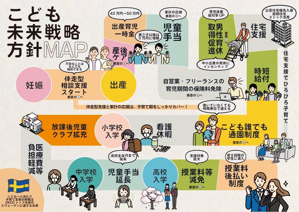 （出典）こども家庭庁「こども未来戦略方針MAP」（https://roumu.com/pdf/2023100262.pdf）