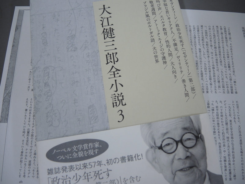 「大江健三郎全小説３」講談社刊（筆者撮影）