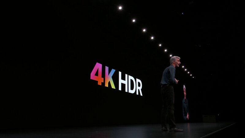 tvアプリは4KHDR映像に対応。WWDC19より。筆者キャプチャ