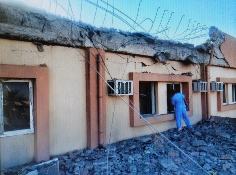 イラク軍の空爆によって病院も破壊されてしまった