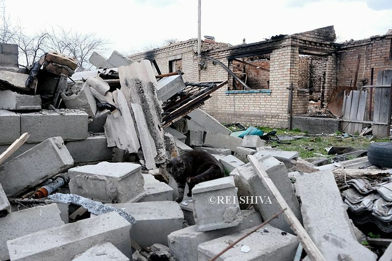 破壊されたブチャの住宅地　筆者撮影