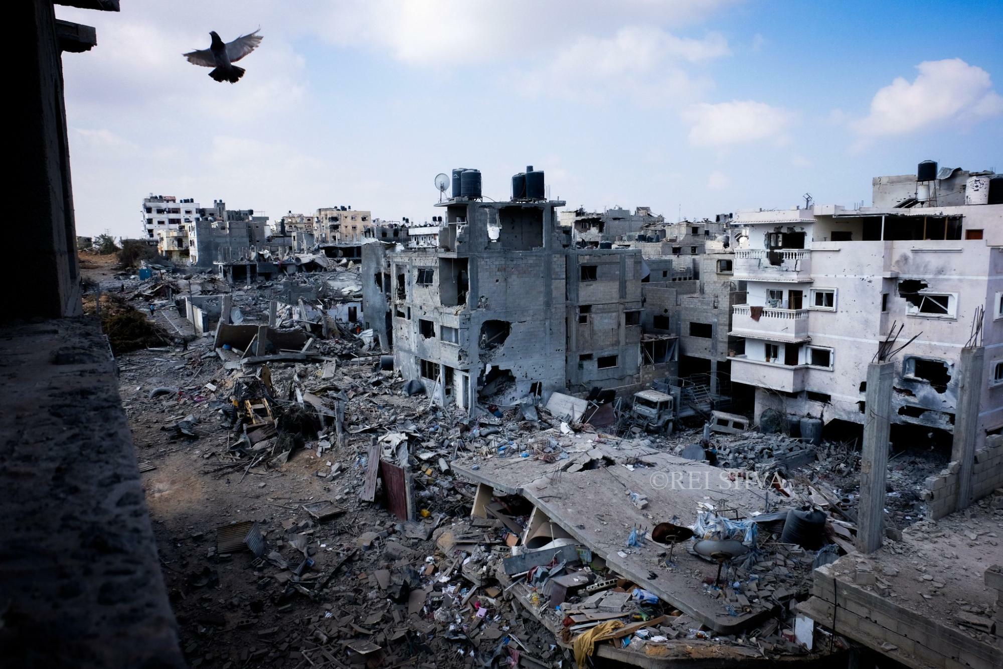 2014年にも大規模なイスラエル軍の攻撃が行われた　ガザにて筆者撮影