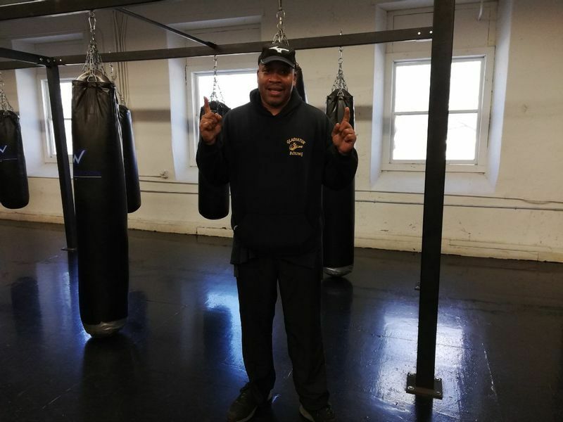 フィラデルフィア郊外にある「Tim Witherspoon Boxing & Fitness Gym」にて　　撮影：著者