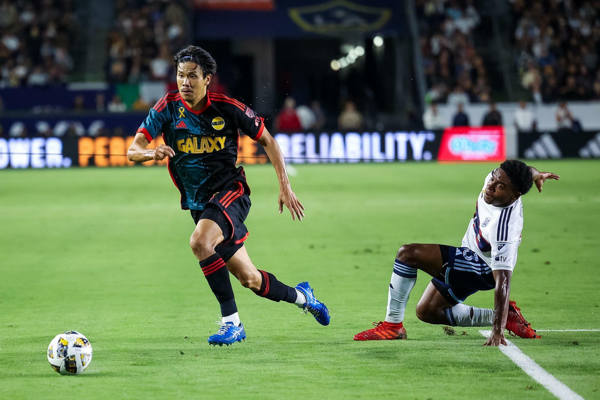 Photo: LA Galaxy　　山根視来は今シーズンの頭からギャラクシーの一員となった