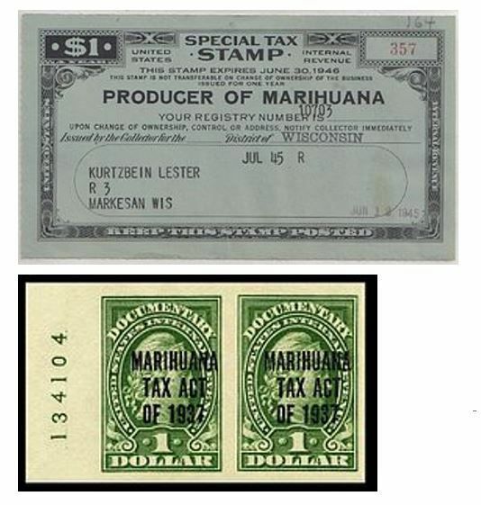 大麻課税法の印紙