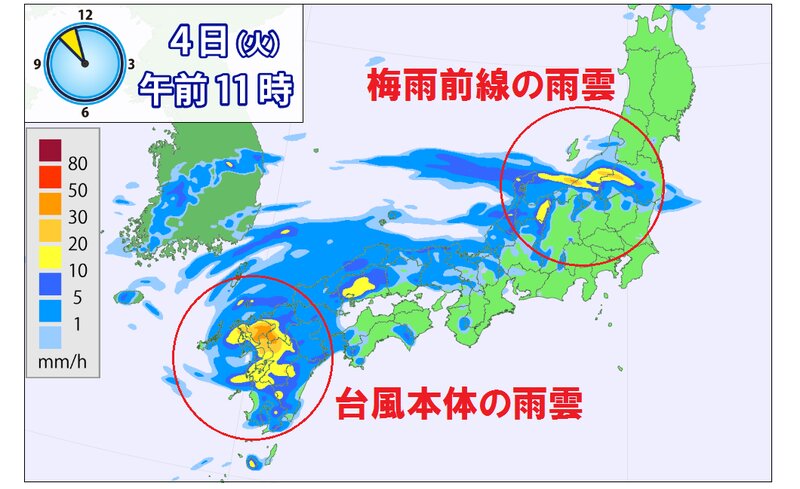あすは北陸と九州中心に大雨警戒を
