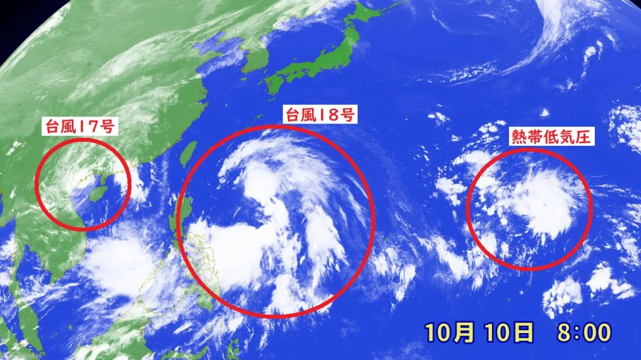 巨大な台風１８号に続き、台風１９号も発生へ その動向は？（杉江 