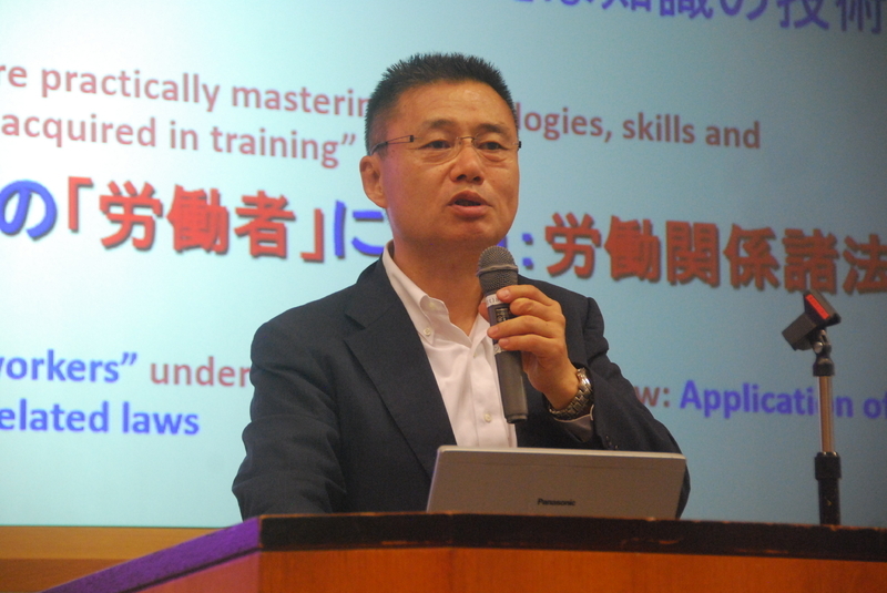 移住労働者と連携する全国ネットワーク(移住連)の代表理事を務める鳥井一平氏、筆者撮影