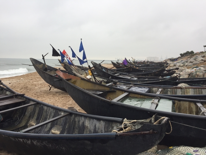 海洋汚染の被害を受けたベトナムの漁村（ジョバンさん提供）