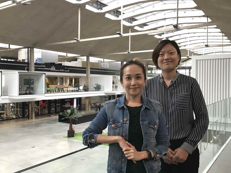 WISHUPONアプリを立ち上げた二人の韓国女性、チウン・カンさん(右)とダンビー・リーさん。