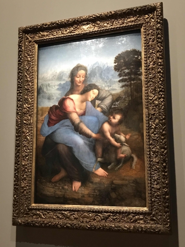 『聖アンナと聖母子』（ルーヴル美術館）