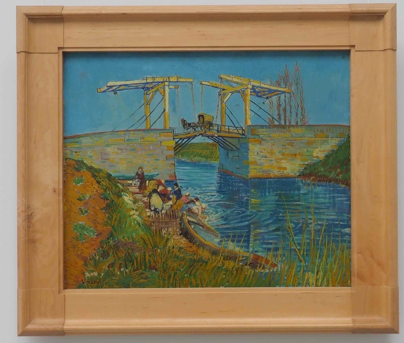 「アルルの橋（ラングロワ橋）」（オランダ・クレーラー・ミュラー美術館）ゴッホは弟テオへの手紙で「モチーフの多くがオランダと似ている。けれども色が違う」と書いている