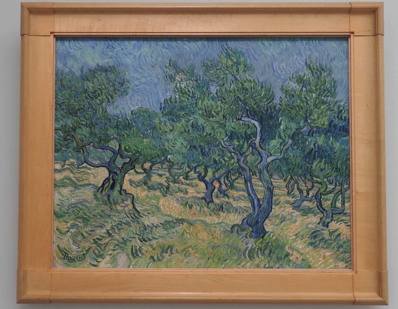 サン・レミ・ド・プロヴァンス時代にゴッホが描いた「オリーブ畑」（オランダ・クレラー・ミュラー美術館）