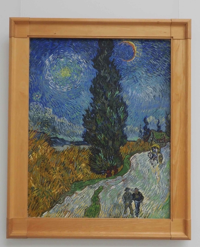 「糸杉と星の見える道」（オランダ・クレラー・ミュラー美術館）サン・レミ・ド・プロヴァンスでゴッホが最後に描いたと言われる作品