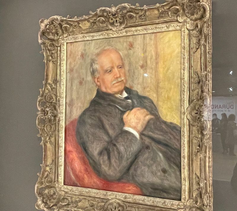 展覧会の最初の絵は、ルノワール作のポール・デュラン＝リュエルの肖像画（1910年制作／個人蔵）