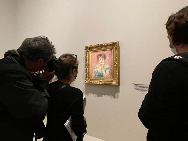 弟イワンが購入したルノワール「夢見る人」。Pierre-Auguste Renoir, Portrait de Jeanne Samary, Rêverie（1877）モスクワ・プーシキン美術館蔵